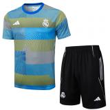 Kit Entrenamiento Real Madrid 2025/26-Rayas azules y verdes